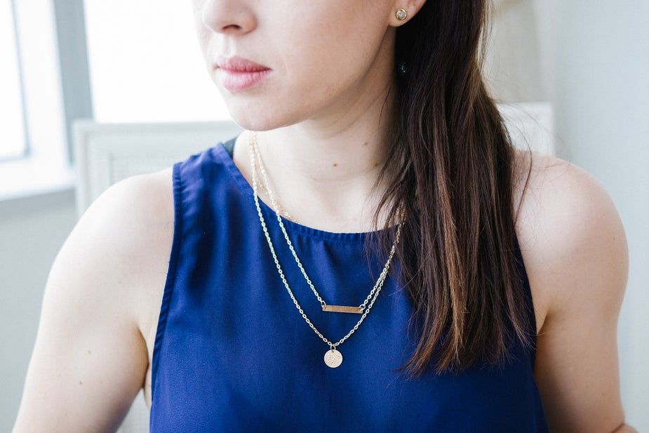 Dainty Gold Necklace-Necklace