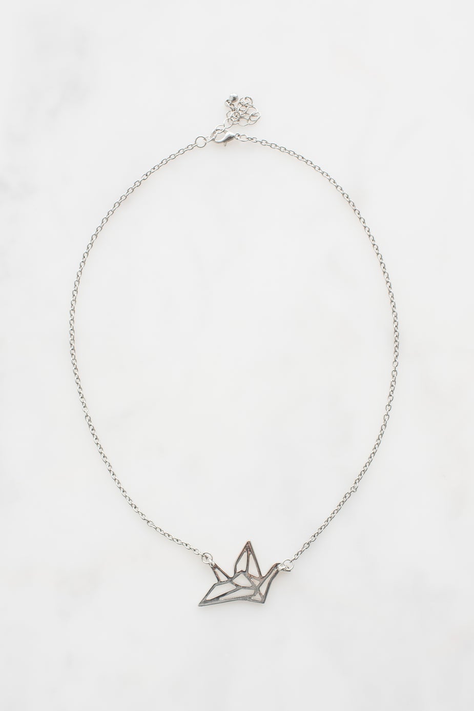 Origami Crane Necklace-Necklace