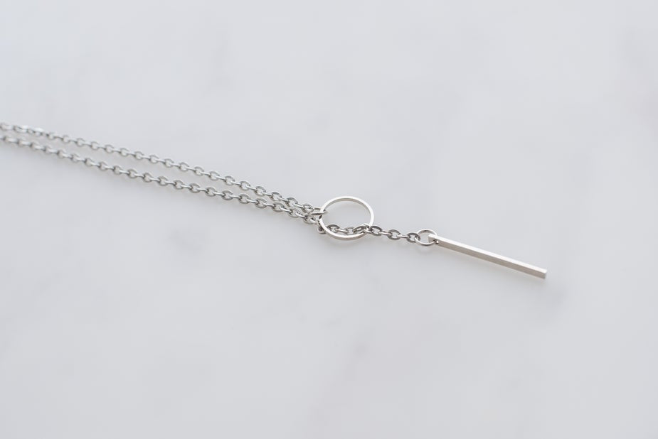 Silver Threader Necklace-Necklace