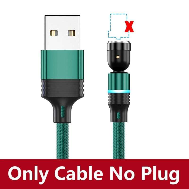 AUFU Magnetic Charging Cable Magnet Charger Micro USB Type C Cord USB Cable For iPhone11 Pro XS Max Xiaomi 540 Degrees Rotate-