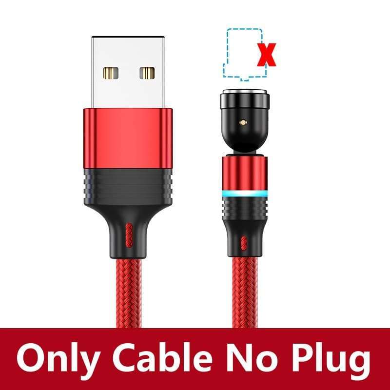AUFU Magnetic Charging Cable Magnet Charger Micro USB Type C Cord USB Cable For iPhone11 Pro XS Max Xiaomi 540 Degrees Rotate-