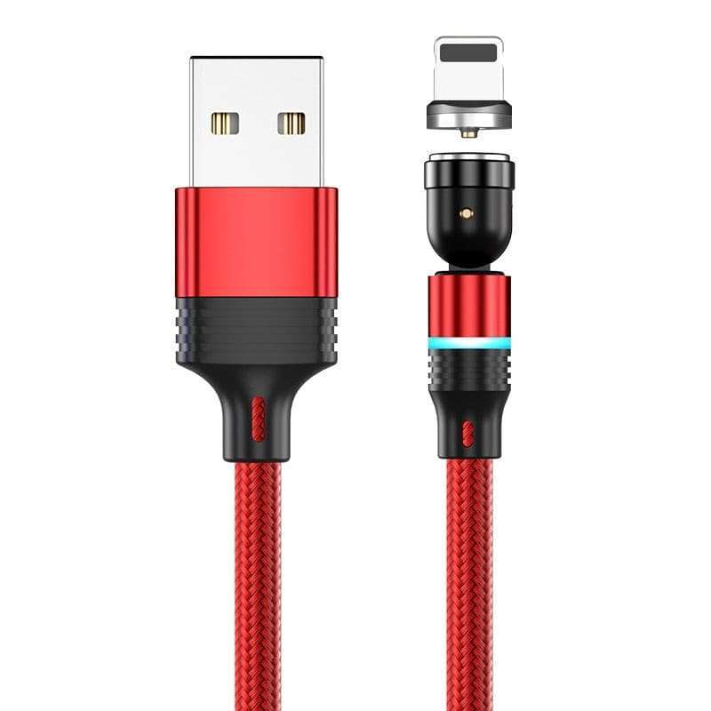 AUFU Magnetic Charging Cable Magnet Charger Micro USB Type C Cord USB Cable For iPhone11 Pro XS Max Xiaomi 540 Degrees Rotate-