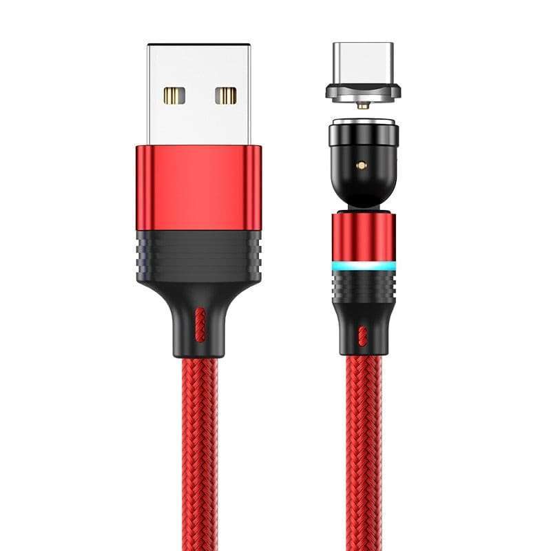AUFU Magnetic Charging Cable Magnet Charger Micro USB Type C Cord USB Cable For iPhone11 Pro XS Max Xiaomi 540 Degrees Rotate-