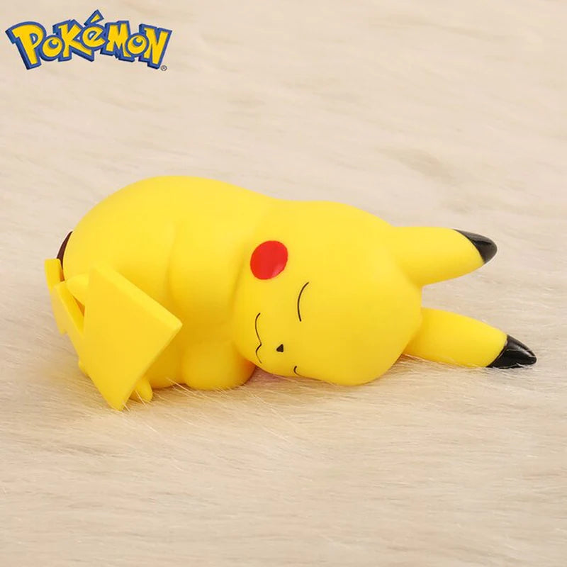 Pokemon Pikachu Night Light TAKARA TOMY Cute Anime Soft Light Bedroom Bedside LED Lights Room Decoration Children Toy Xmas Gift-