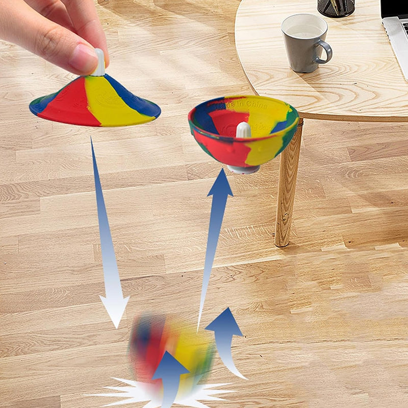 Children’s Bouncing Novelty Toy Spinning Rubber Decompression Toy-Kids Toys