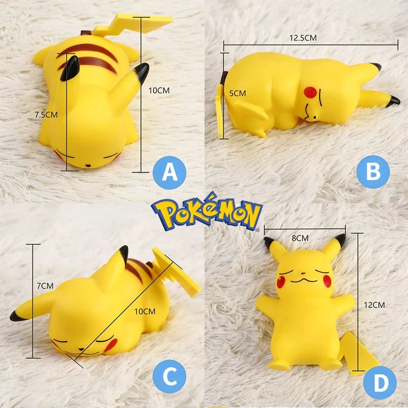 Pokemon Pikachu Night Light TAKARA TOMY Cute Anime Soft Light Bedroom Bedside LED Lights Room Decoration Children Toy Xmas Gift-