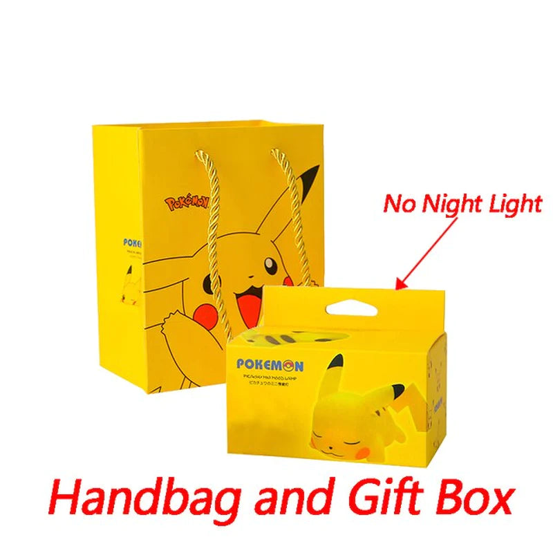 Pokemon Pikachu Night Light TAKARA TOMY Cute Anime Soft Light Bedroom Bedside LED Lights Room Decoration Children Toy Xmas Gift-