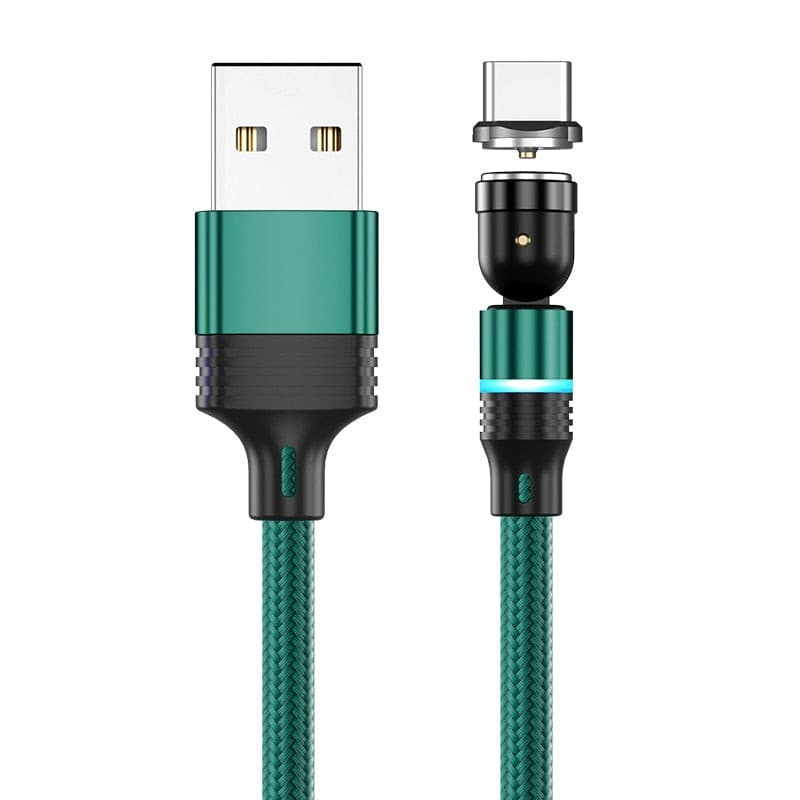 AUFU Magnetic Charging Cable Magnet Charger Micro USB Type C Cord USB Cable For iPhone11 Pro XS Max Xiaomi 540 Degrees Rotate-