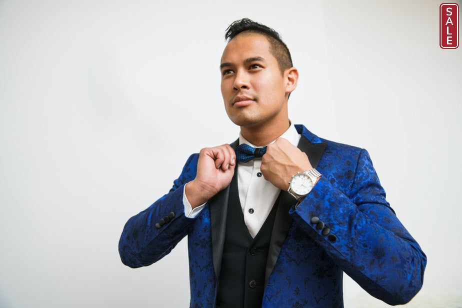 Blue Silk Tuxedo-