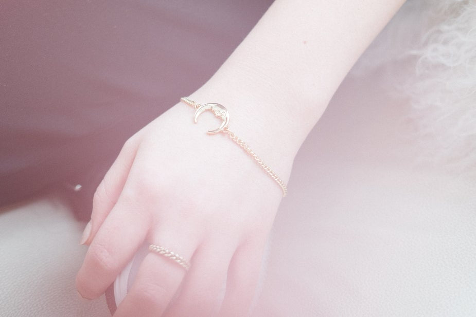 Moon Charm Bracelet-Bracelet