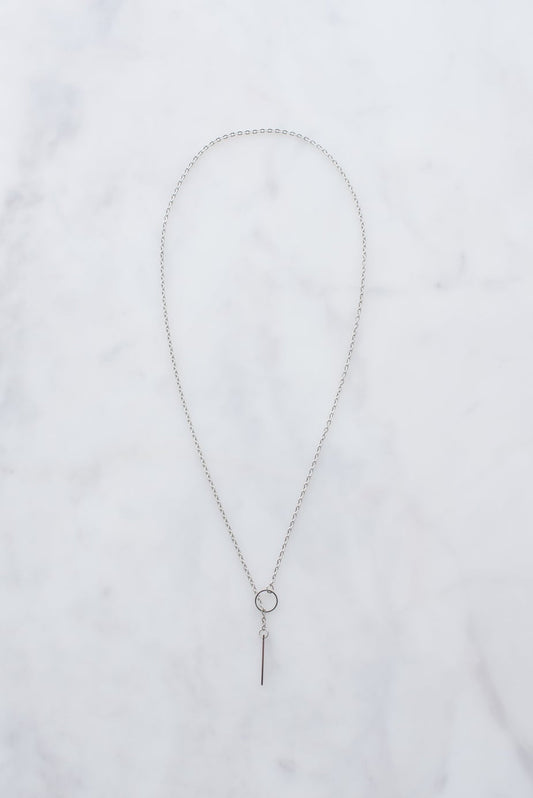 Silver Threader Necklace-Necklace