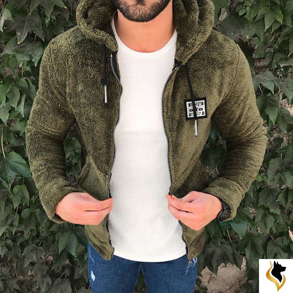 2019 Winter Mens Hoodies Jacket Fashion Casual Zipper Loose Double Sided Plush Hooded Jackets Men Sweatshirt Sudadera Hombre-