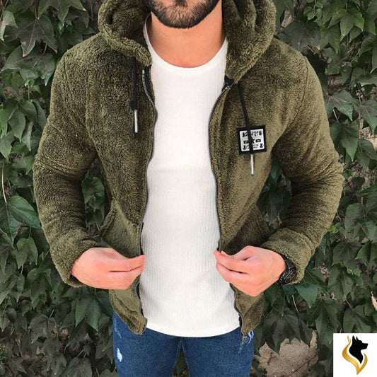2019 Winter Mens Hoodies Jacket Fashion Casual Zipper Loose Double Sided Plush Hooded Jackets Men Sweatshirt Sudadera Hombre-