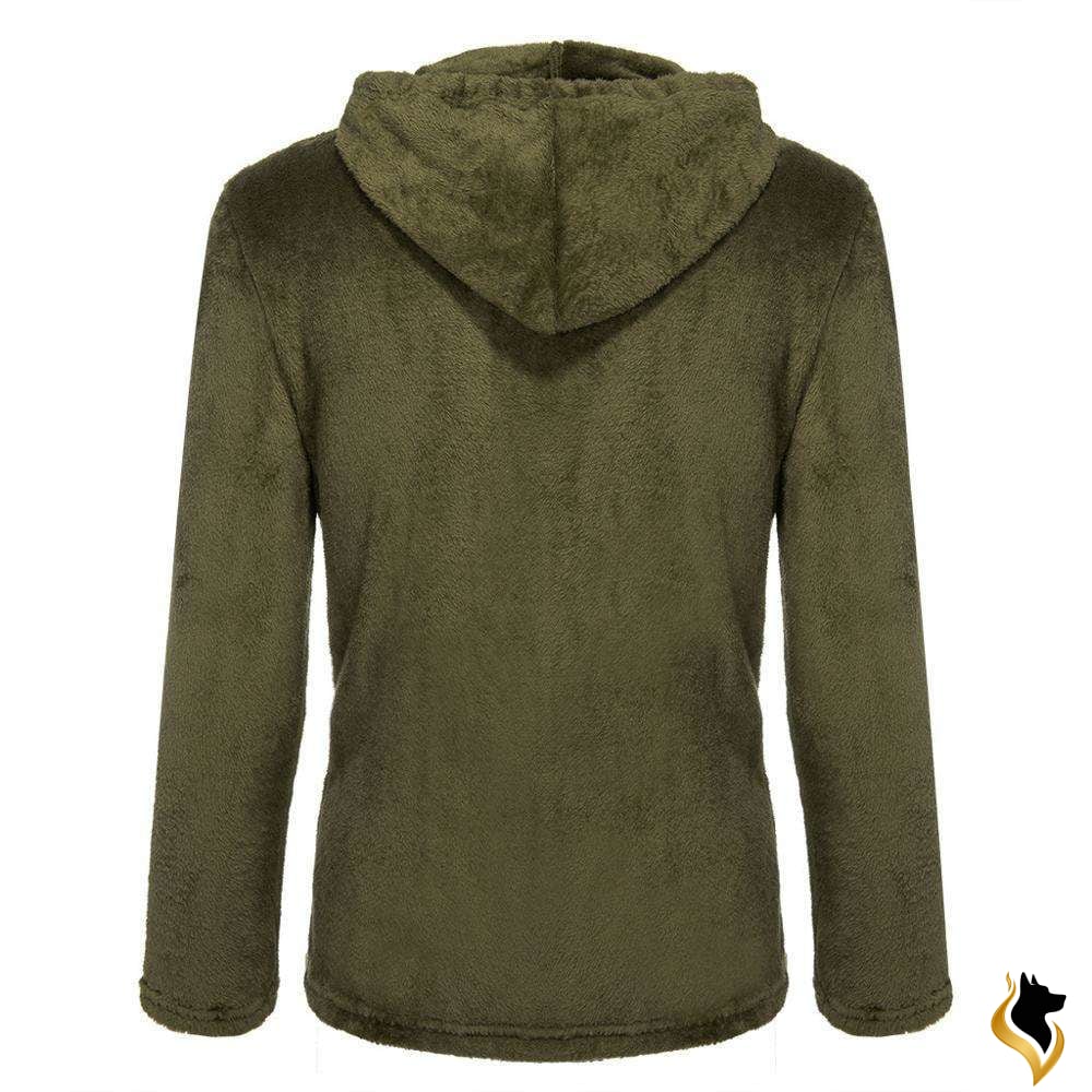 2019 Winter Mens Hoodies Jacket Fashion Casual Zipper Loose Double Sided Plush Hooded Jackets Men Sweatshirt Sudadera Hombre-