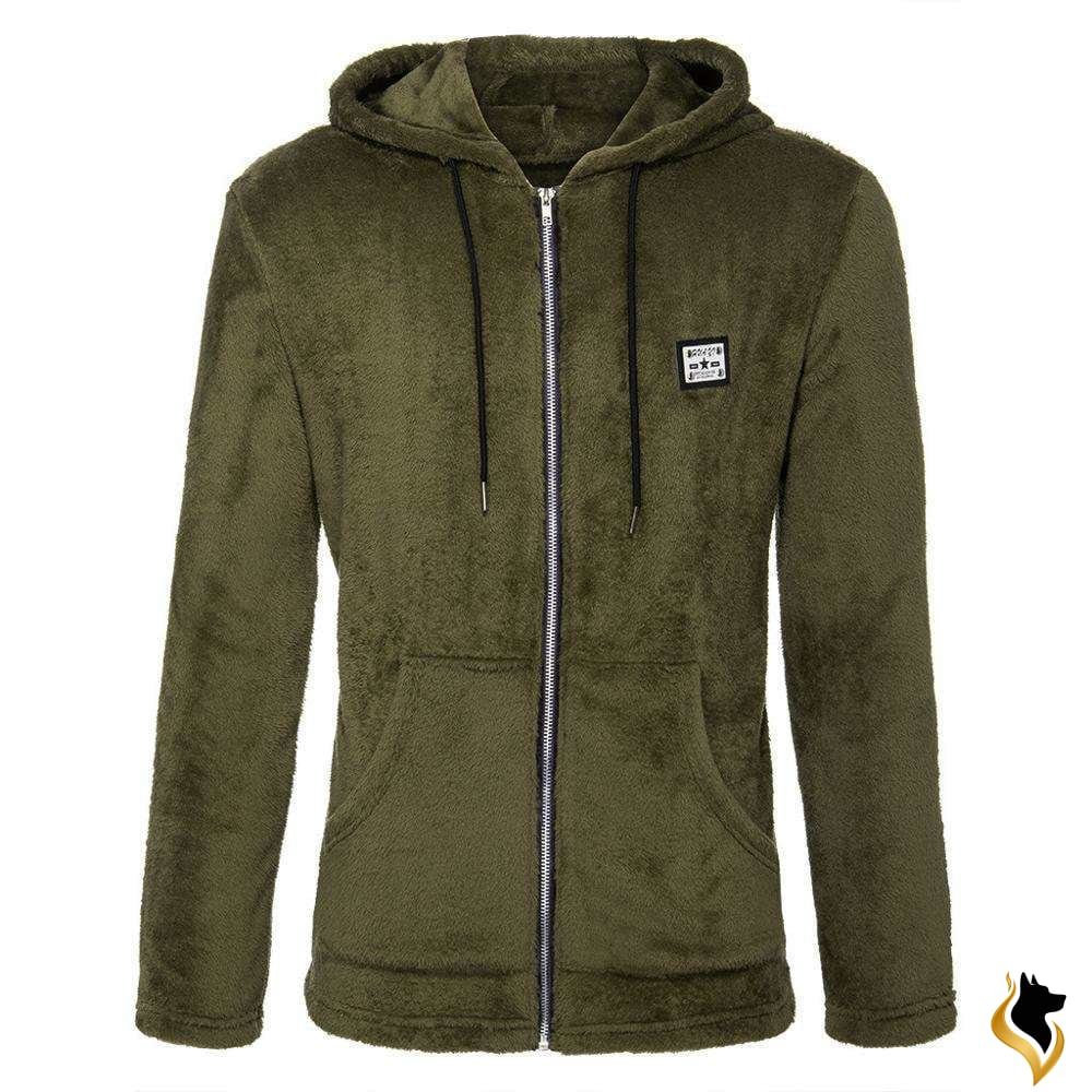 2019 Winter Mens Hoodies Jacket Fashion Casual Zipper Loose Double Sided Plush Hooded Jackets Men Sweatshirt Sudadera Hombre-