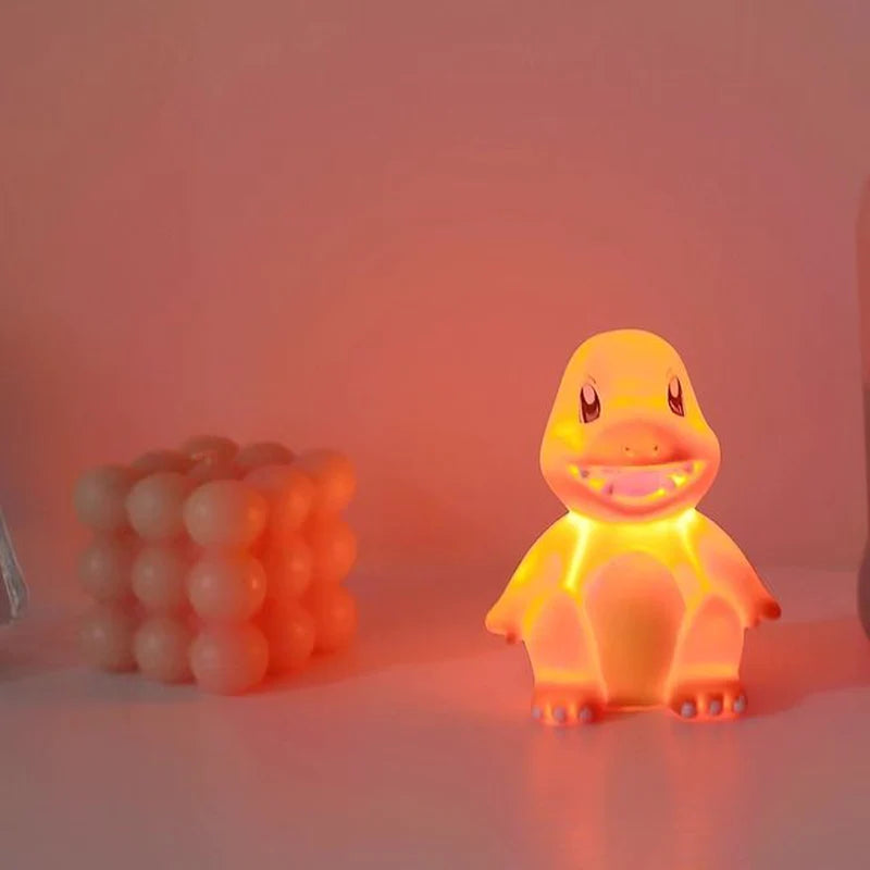 Pokemon Pikachu Night Light TAKARA TOMY Cute Anime Soft Light Bedroom Bedside LED Lights Room Decoration Children Toy Xmas Gift-
